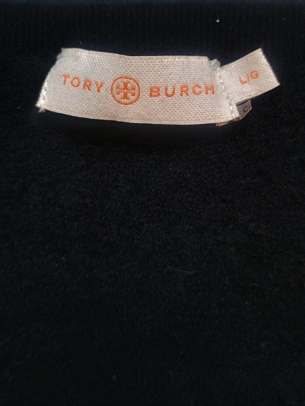 Tory burch 100% Merino Wool black Vest Sweater Women Size: L